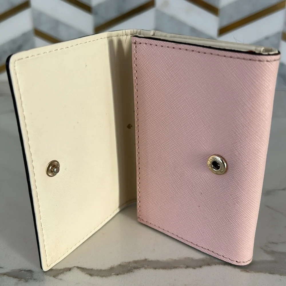 Kate Spade Mikas Pond Christine Light Pink Small Wallet Card Hokder